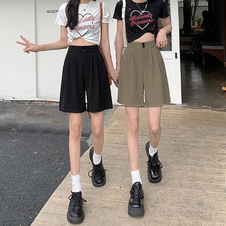 タック入りショートパンツ レディース ボトムス | Amulet | 詳細画像12 