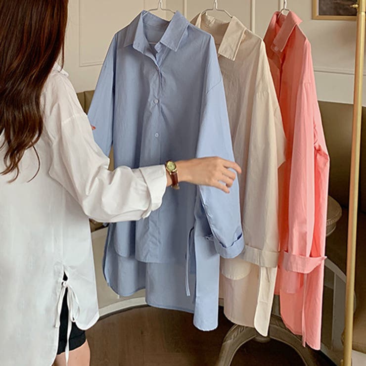 サイドスリットリボンブラウス レディース トップス | Amulet | 詳細画像16 