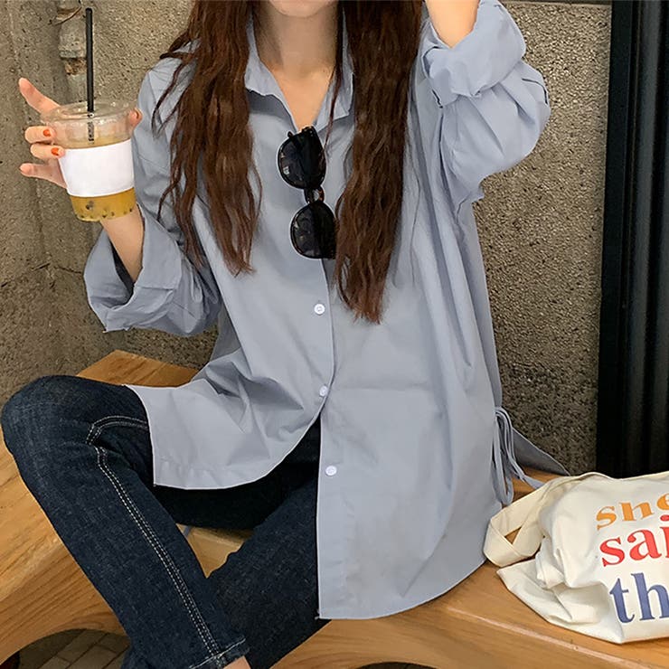 サイドスリットリボンブラウス レディース トップス | Amulet | 詳細画像3 