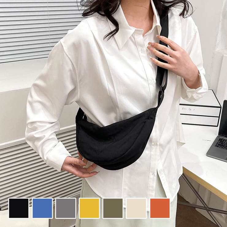 ハーフムーンボディバッグ レディース 斜めがけ | Amulet | 詳細画像1 