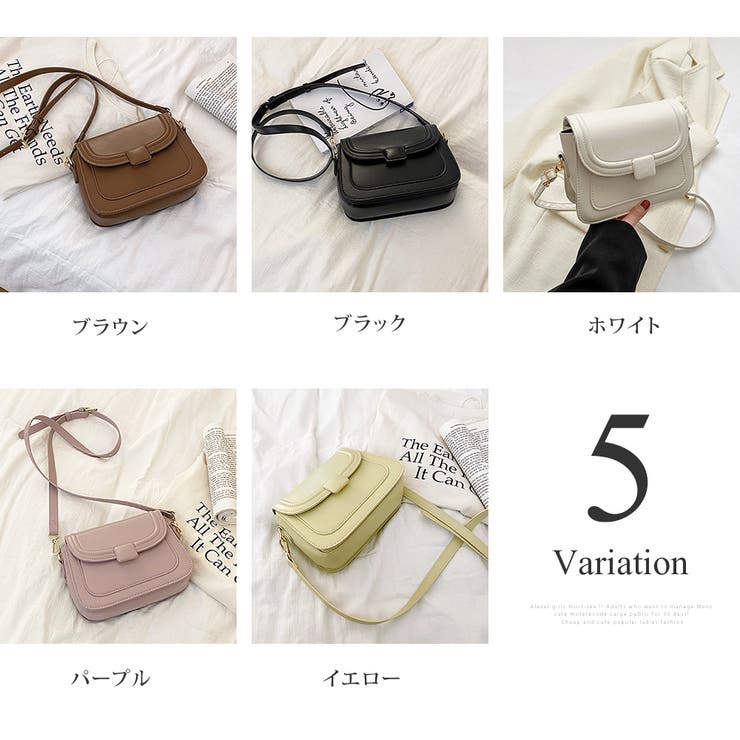 シンプルフラップショルダーバッグ レディース 鞄 | Amulet | 詳細画像5 