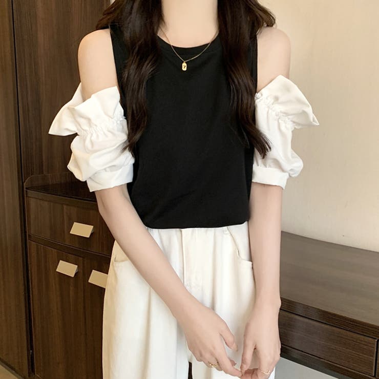 オープンショルダーブラウス 春 夏服 | Amulet | 詳細画像8 