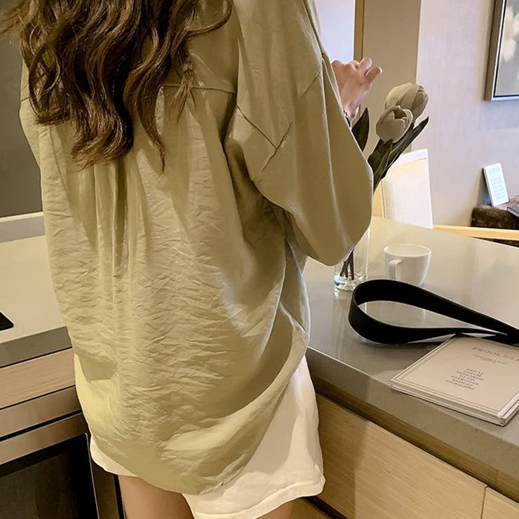 スキッパーブラウス レディース カジュアル | Amulet | 詳細画像11 