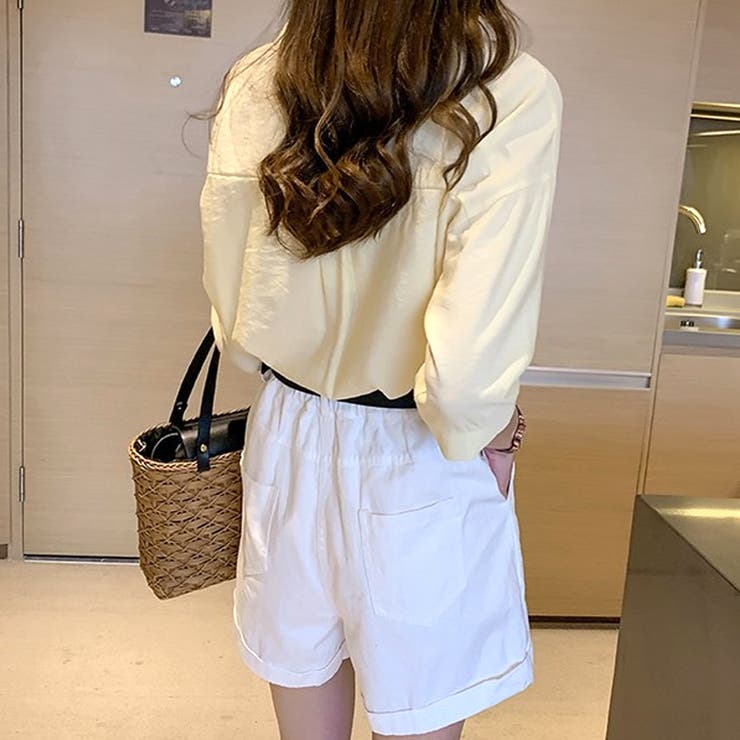 スキッパーブラウス レディース カジュアル | Amulet | 詳細画像12 