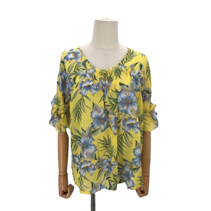 ボタニカルシフォントップス レディース カジュアル | Amulet | 詳細画像17 