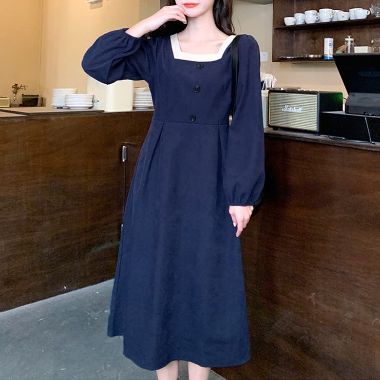 スクエアネックワンピース 春 秋 | Amulet | 詳細画像14 