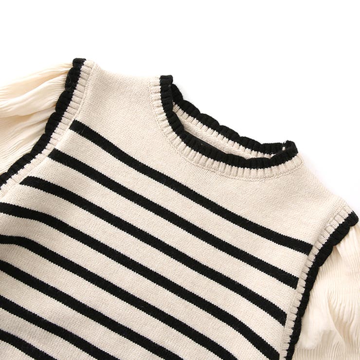 パフスリーブドッキングカットソー 秋 冬 | Amulet | 詳細画像13 