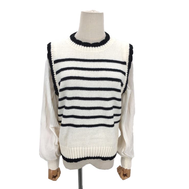 パフスリーブドッキングカットソー 秋 冬 | Amulet | 詳細画像17 