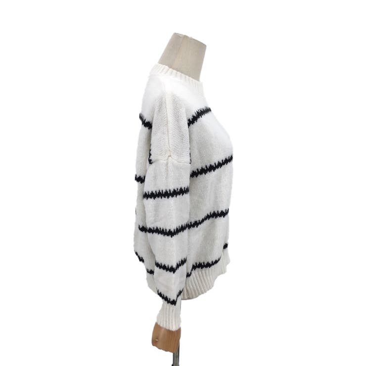 ふわふわボーダーニット 秋 冬 | Amulet | 詳細画像17 