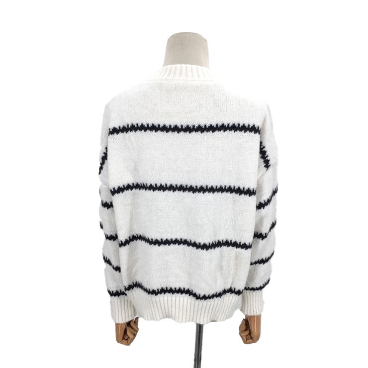 ふわふわボーダーニット 秋 冬 | Amulet | 詳細画像18 