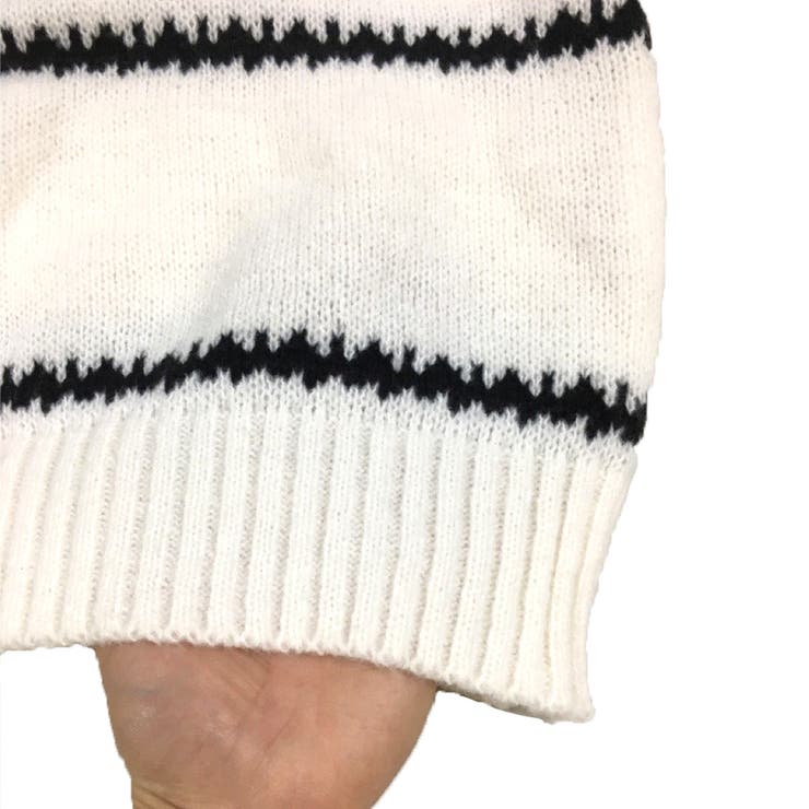 ふわふわボーダーニット 秋 冬 | Amulet | 詳細画像19 