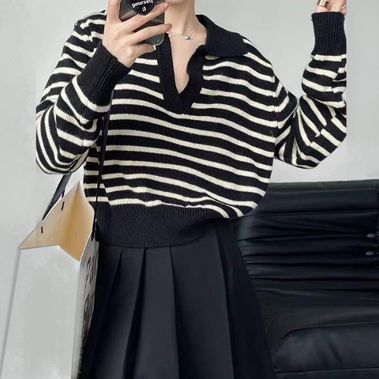 スキッパーポロニット 秋 冬 | Amulet | 詳細画像4 