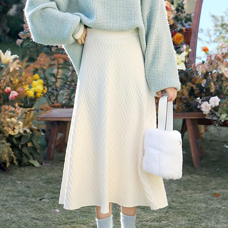 ニットフレアスカート 秋 冬 | Amulet | 詳細画像10 