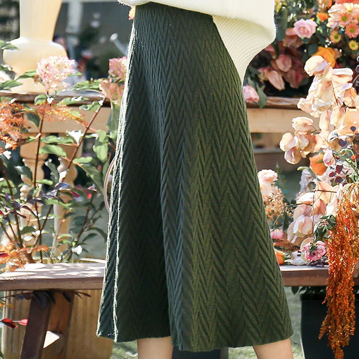 ニットフレアスカート 秋 冬 | Amulet | 詳細画像11 