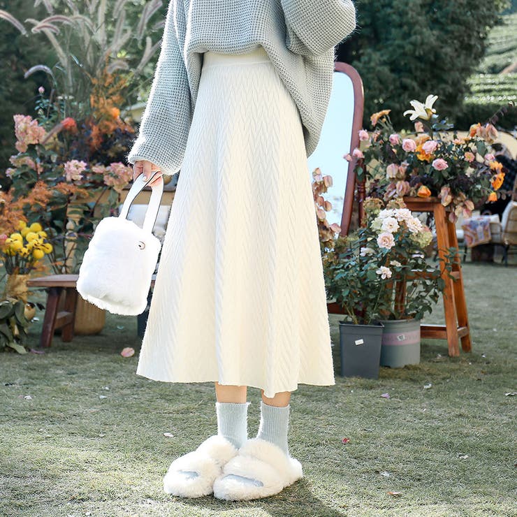 ニットフレアスカート 秋 冬 | Amulet | 詳細画像13 
