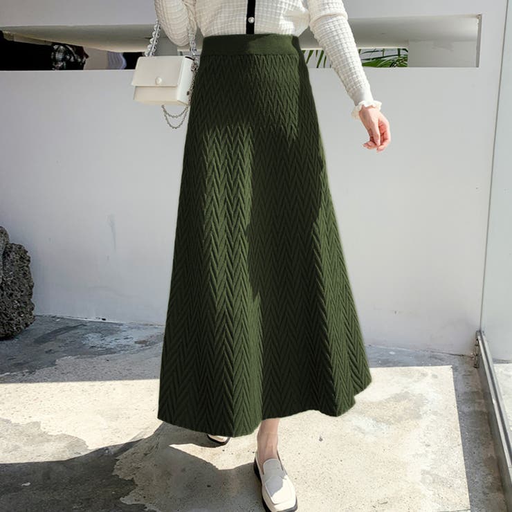 ニットフレアスカート 秋 冬 | Amulet | 詳細画像9 