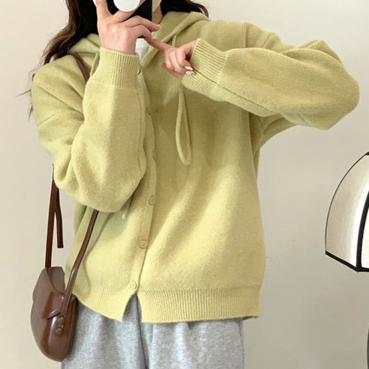 シンプルニットパーカー 春 秋 | Amulet | 詳細画像10 