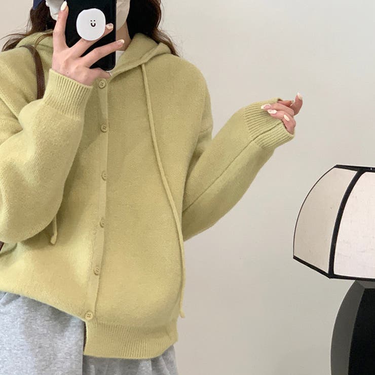 シンプルニットパーカー 春 秋 | Amulet | 詳細画像15 