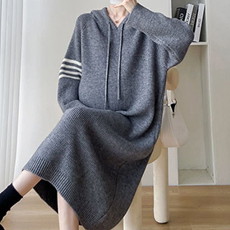 カジュアルニットワンピース レディース 10代 | Amulet | 詳細画像11 