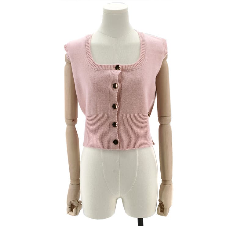 スクープドネックニットベスト レディース 10代 | Amulet | 詳細画像15 