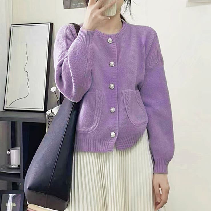 ショート丈2wayカーディガン レディース 10代 | Amulet | 詳細画像15 