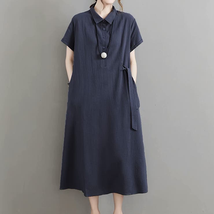 サイドリボンシャツワンピース レディース 10代 | Amulet | 詳細画像12 