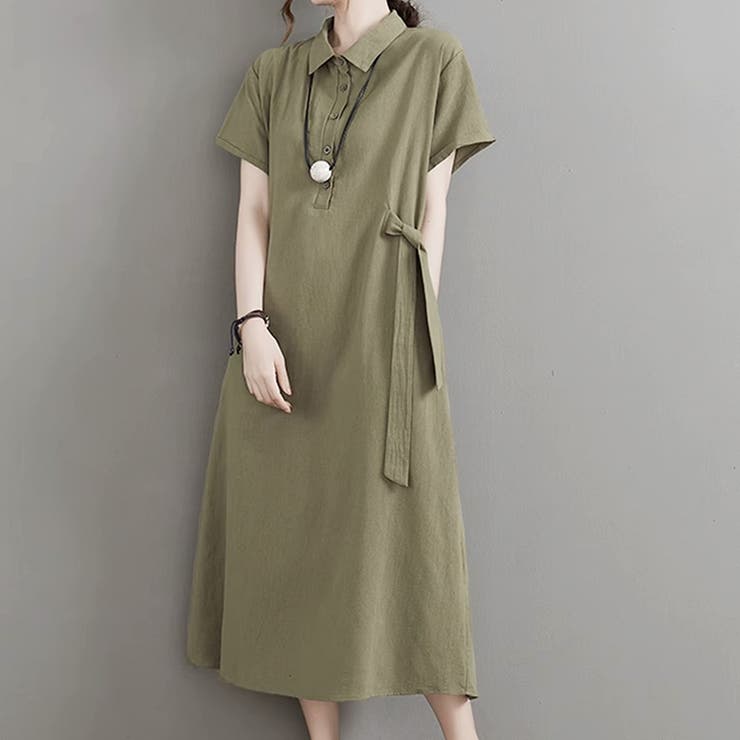 サイドリボンシャツワンピース レディース 10代 | Amulet | 詳細画像13 