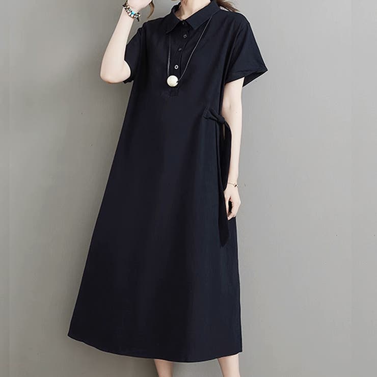 サイドリボンシャツワンピース レディース 10代 | Amulet | 詳細画像14 