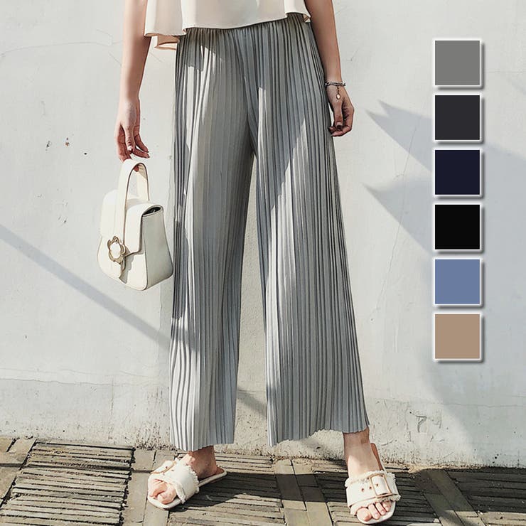 ゆったりプリーツパンツ レディース 10代 | Amulet | 詳細画像1 