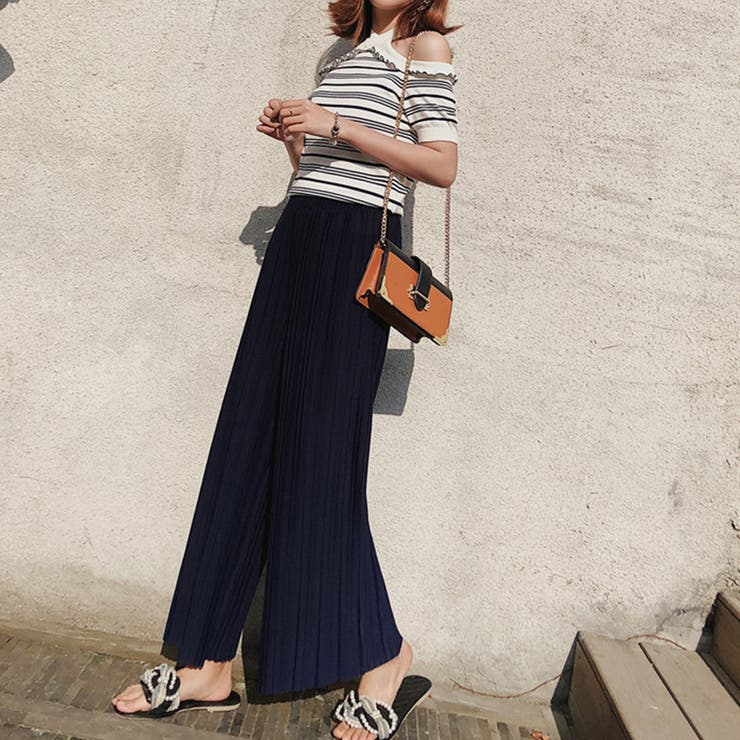 ゆったりプリーツパンツ レディース 10代 | Amulet | 詳細画像3 