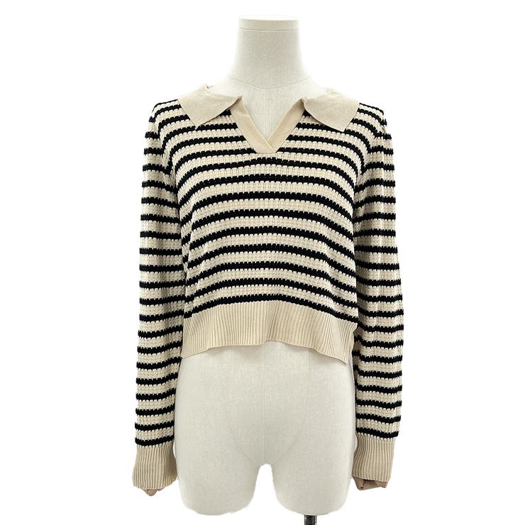 ボーダーポロニット レディース 10代 | Amulet | 詳細画像17 