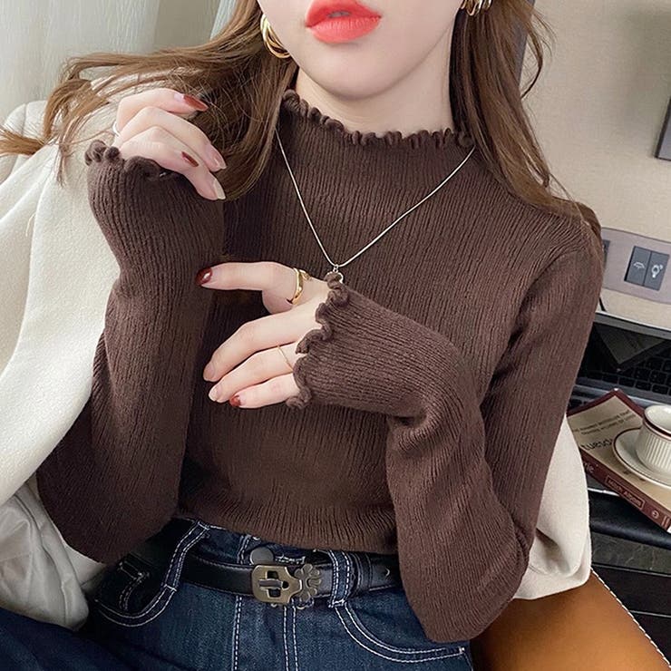 ブラウン | メロウリブニット レディース 10代 | Amulet