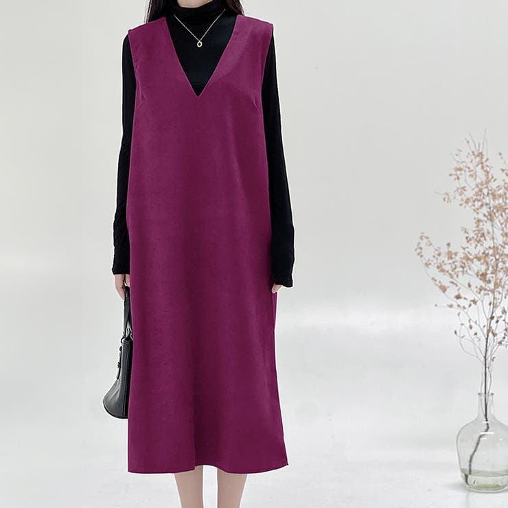 Vネックジャンパースカート 10代 20代 | Amulet | 詳細画像11 