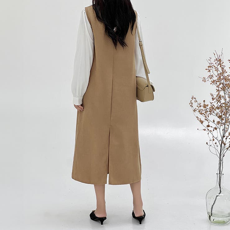 Vネックジャンパースカート 10代 20代 | Amulet | 詳細画像13 