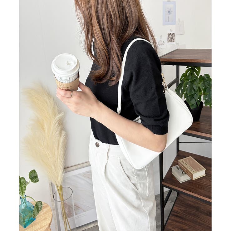 ハイネック半袖ニットトップス レディース 韓国 | Amulet | 詳細画像16 