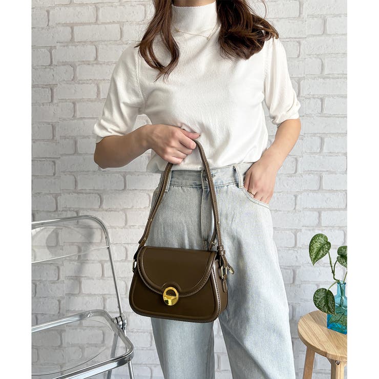 ハイネック半袖ニットトップス レディース 韓国 | Amulet | 詳細画像3 