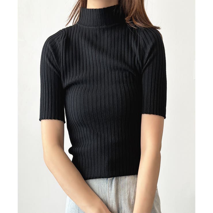 半袖リブニットソー レディース 韓国 | Amulet | 詳細画像10 