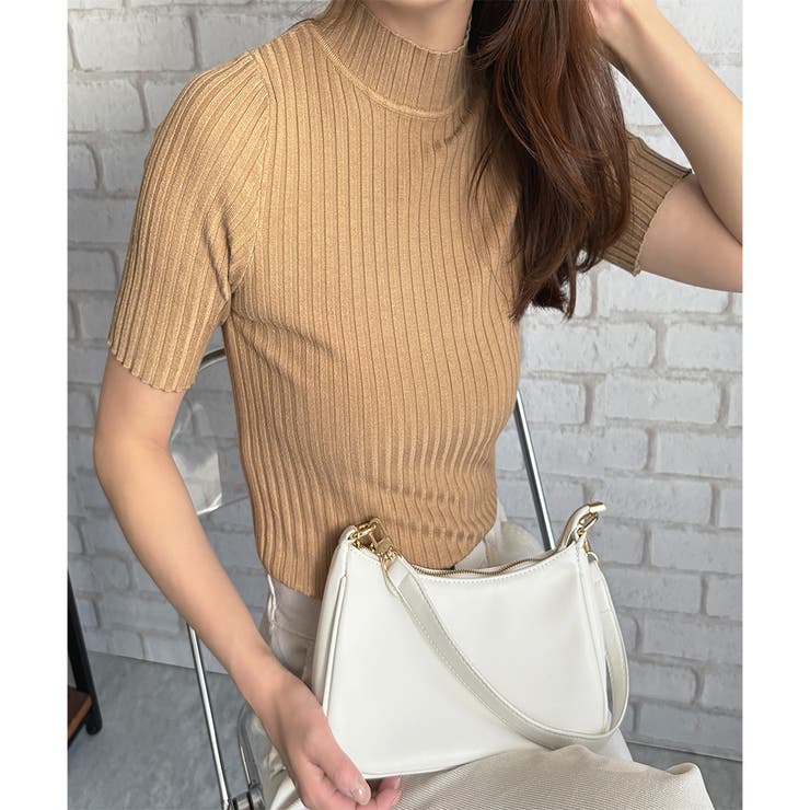 半袖リブニットソー レディース 韓国 | Amulet | 詳細画像12 