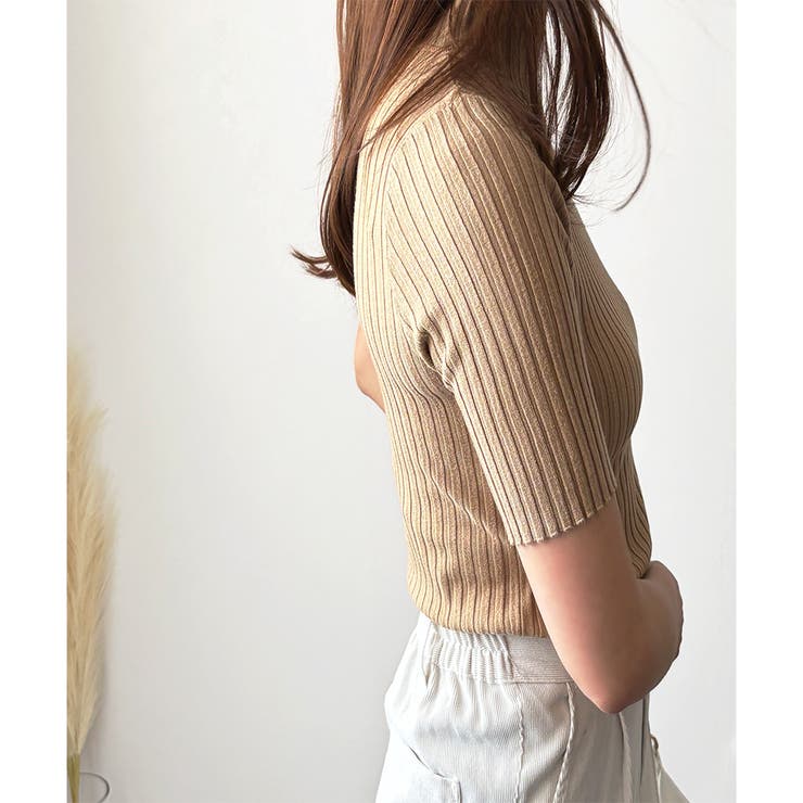 半袖リブニットソー レディース 韓国 | Amulet | 詳細画像17 