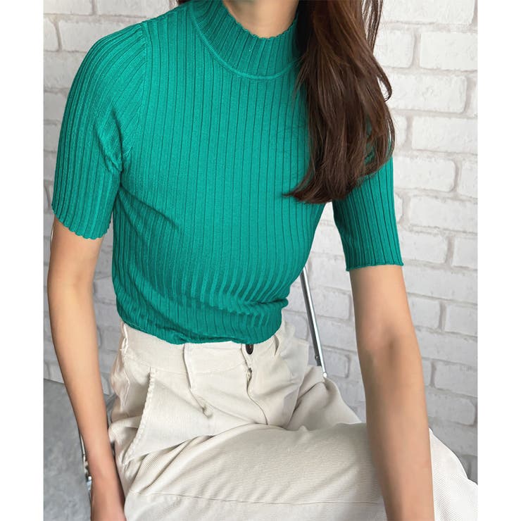 半袖リブニットソー レディース 韓国 | Amulet | 詳細画像24 
