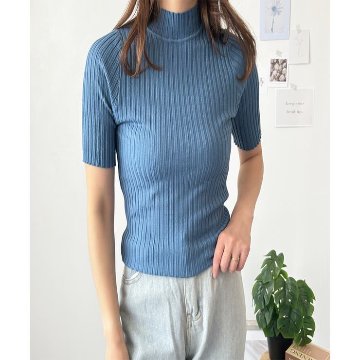 半袖リブニットソー レディース 韓国 | Amulet | 詳細画像29 