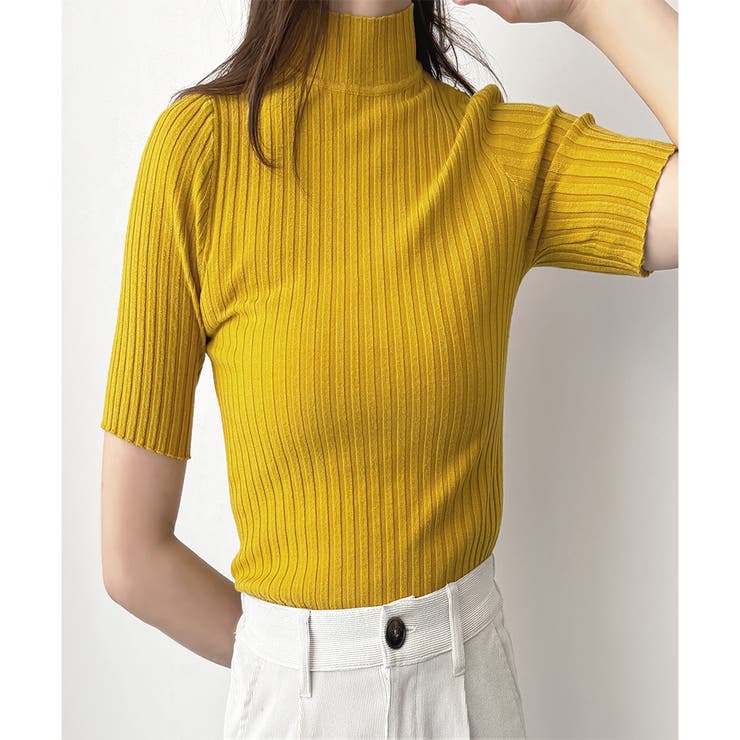 半袖リブニットソー レディース 韓国 | Amulet | 詳細画像8 