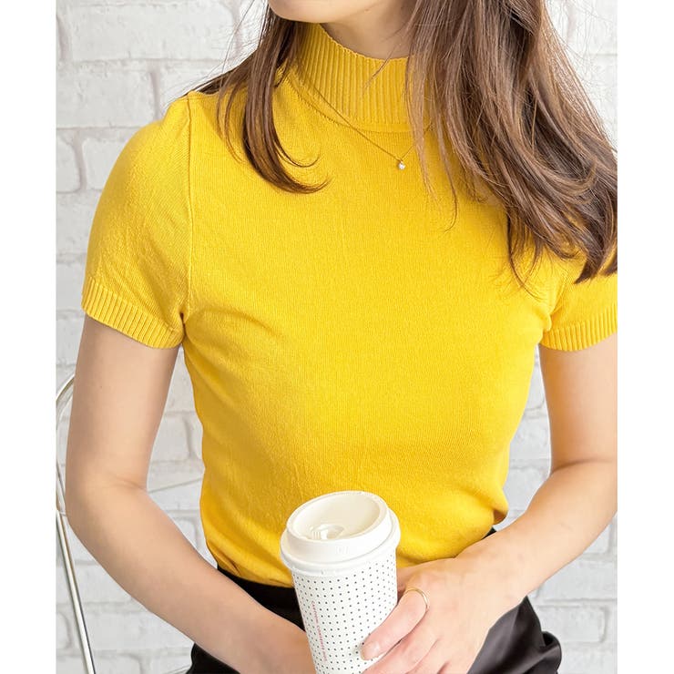 半袖ハイネックニットソー レディース 韓国 | Amulet | 詳細画像11 