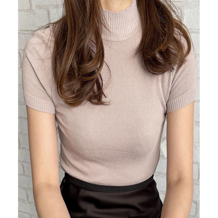 半袖ハイネックニットソー レディース 韓国 | Amulet | 詳細画像17 