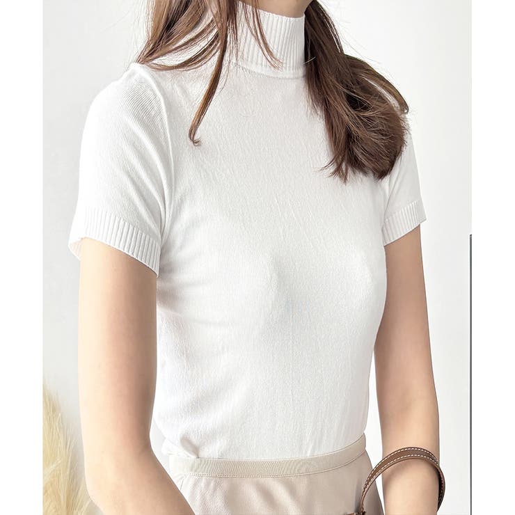 半袖ハイネックニットソー レディース 韓国 | Amulet | 詳細画像19 