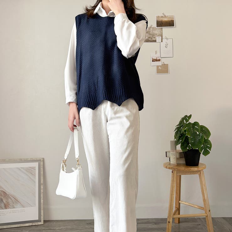 ニットベストトップス レディース ニットベスト | Amulet | 詳細画像19 