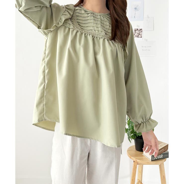 フリル長袖ブラウス レディース 韓国 | Amulet | 詳細画像23 