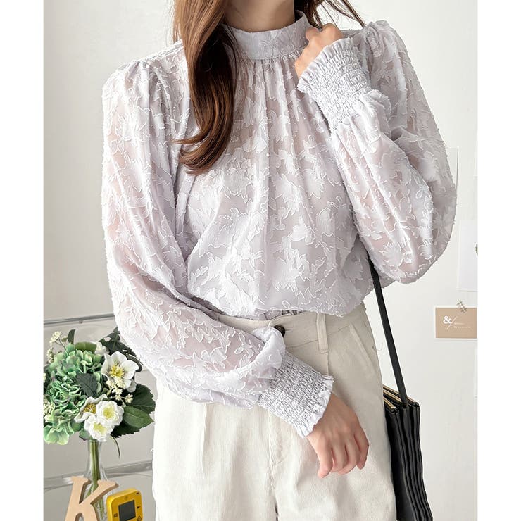 フラワーシャギーブラウス レディース 韓国 | Amulet | 詳細画像11 