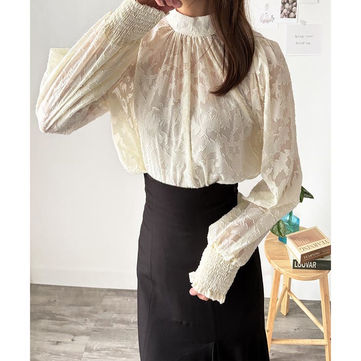 フラワーシャギーブラウス レディース 韓国 | Amulet | 詳細画像15 
