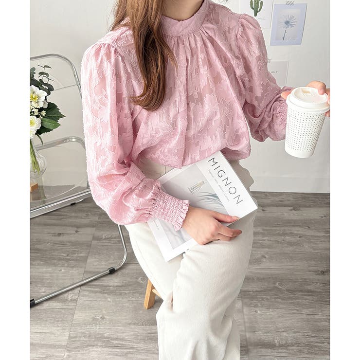 フラワーシャギーブラウス レディース 韓国 | Amulet | 詳細画像20 